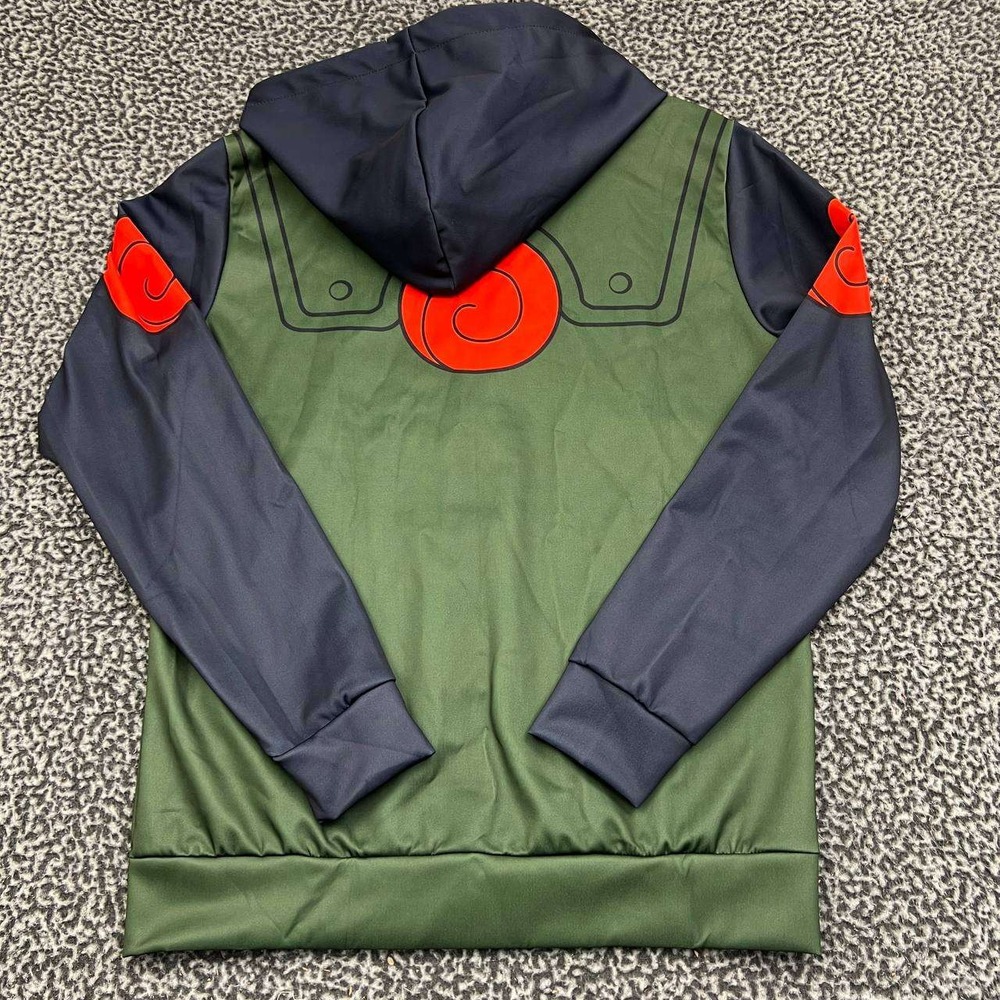 Naruto Anime Kakashi Hatake‎ Hoodie Men Medium Full Zip Long Sleeve Cosplay M - Picture 2 of 7